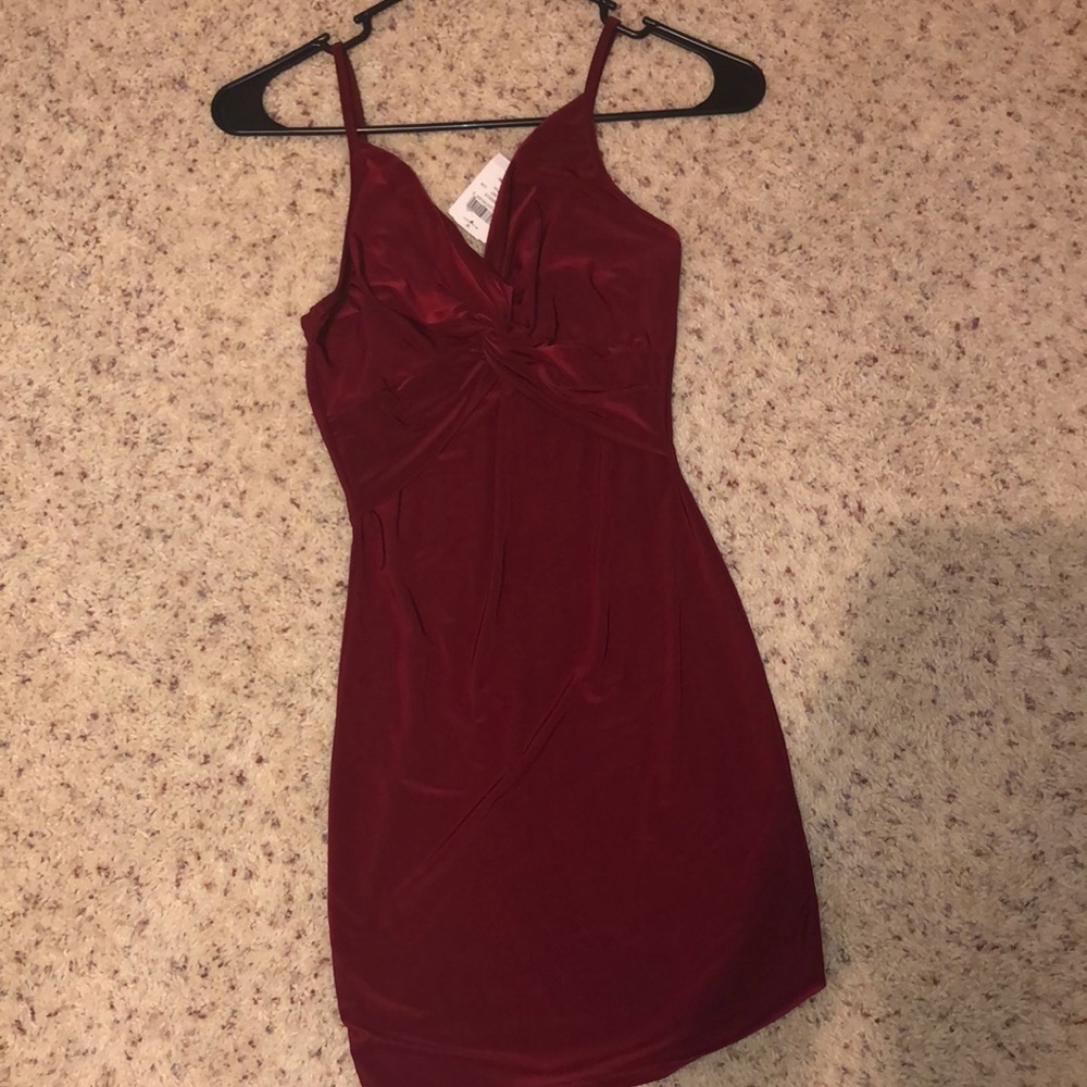 maroon fancy dress